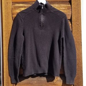 Express Moto Half Zip Pullover Sweater